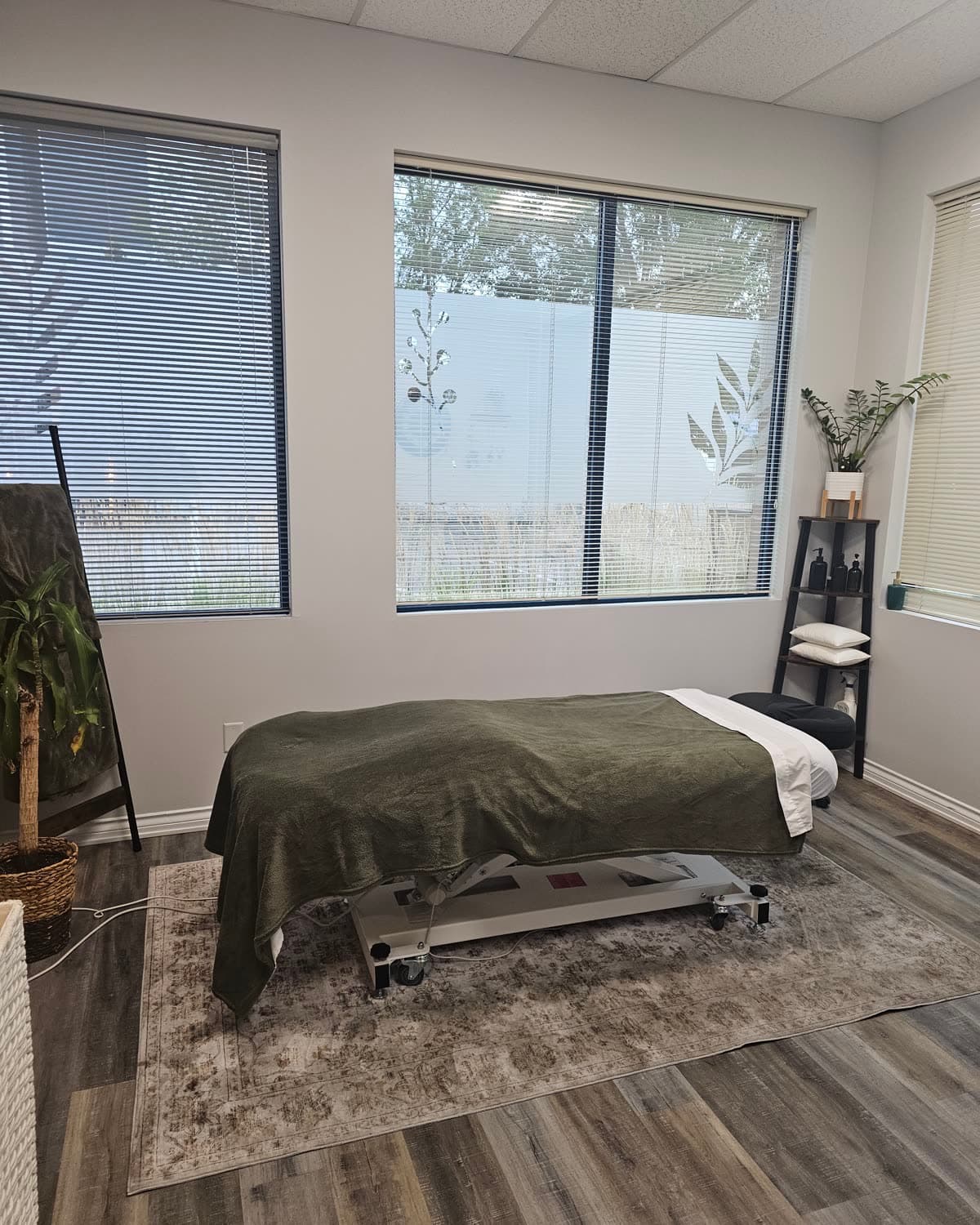 A private, warm treatment room at Back in Health